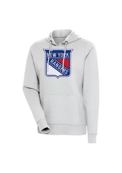 Outlet 🔥 NHL New York Rangers 👩 Women's Action Pullover by Antigua® 😉
