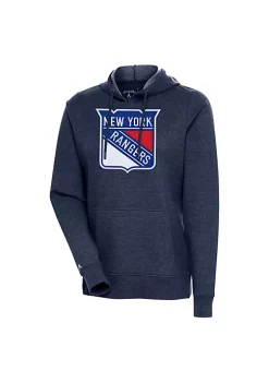 Outlet 🔥 NHL New York Rangers 👩 Women's Action Pullover by Antigua® 😉 -Deals Antigua® Store Belk 10125