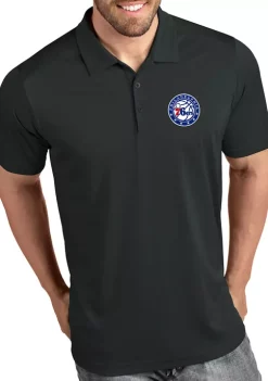 Discount 🌟 NBA Philadelphia 76ers Men's Tribute Polo 👚 Shirt by Antigua® 🎉