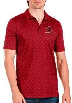 Discount 😍 NCAA Arkansas State Red Wolves Mens Spark Polo by Antigua® ✔️ -Deals Antigua® Store Belk 10507
