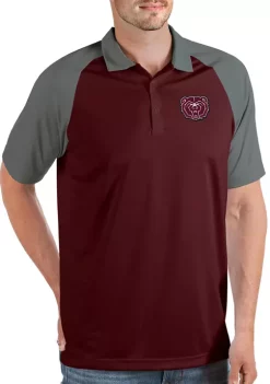 Discount 🔔 Missouri State Bears NCAA Missouri State University Bears Mens Nova Polo by Antigua® 🥰 -Deals Antigua® Store Belk 10558