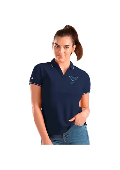 Brand new 💯 NHL St Louis Blues 👩 Women's Affluent Polo by Antigua® 🌟