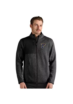 New 🤩 NHL St Louis Blues Men's Fortune Full Zip by Antigua® 🔔 -Deals Antigua® Store Belk 1083