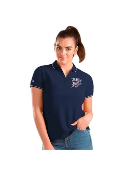 Outlet 👍 NBA Oklahoma City Thunder 👩 Women's Affluent Polo by Antigua® 🧨