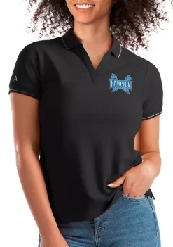 Best Pirce 🎉 NCAA Hampton University Affluent Polo by Antigua® 😉 -Deals Antigua® Store Belk 11000