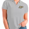 Budget 🎉 NCAA Purdue Boilermakers 👩 Womens Affluent Polo by Antigua® 💯