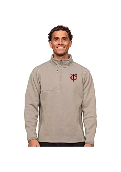Hot Sale 😀 MLB Minnesota Twins Men's Course Pullover by Antigua® ✔️ -Deals Antigua® Store Belk 11091