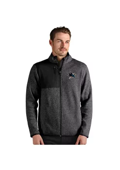 Discount 😍 NHL San Jose Sharks Men's Fortune Full Zip by Antigua® 🔔