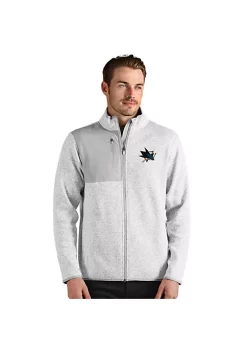 Discount 😍 NHL San Jose Sharks Men's Fortune Full Zip by Antigua® 🔔 -Deals Antigua® Store Belk 11304