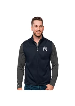 Discount 👍 MLB New York Yankees Men's Links Golf Vest by Antigua® 🌟 -Deals Antigua® Store Belk 11380