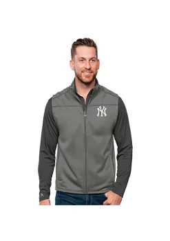 Discount 👍 MLB New York Yankees Men's Links Golf Vest by Antigua® 🌟 -Deals Antigua® Store Belk 11381