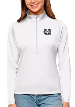 Best Sale 🔔 Utah Utes NCAA Utah State Aggies 👩 Womens Tribute Pullover by Antigua® 🔥 -Deals Antigua® Store Belk 12095