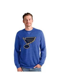 Best Pirce 🥰 NHL St Louis Blues Men's Reward Crew by Antigua® 🔔 -Deals Antigua® Store Belk 12264