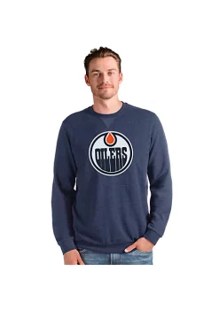 Deals ⌛ NHL Edmonton Oilers Men's Reward Crew by Antigua® ✔️