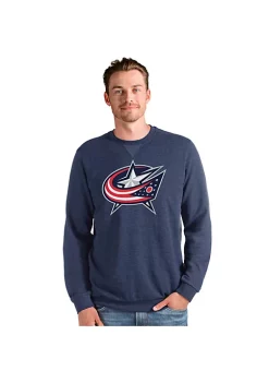 Deals 😉 NHL Columbus Blue Jackets Men's Reward Crew by Antigua® 🔥