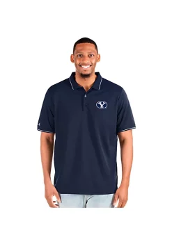 Top 10 💯 BYU Cougars NCAA Brigham Young Cougars Mens Affluent Tall Polo by Antigua® ✔️ -Deals Antigua® Store Belk 12774