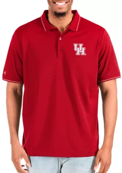 Hot Sale 👍 NCAA Houston Cougars Mens Affluent Tall Polo by Antigua® 😀 -Deals Antigua® Store Belk 12791