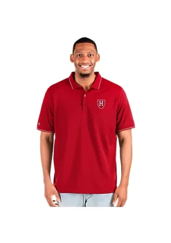 Wholesale 👏 NCAA Harvard Crimson Mens Affluent Tall Polo by Antigua® 🧨 -Deals Antigua® Store Belk 12855