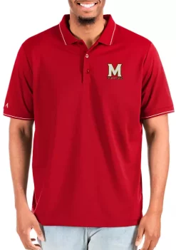 Coupon 🌟 NCAA Maryland Terrapins Mens Affluent Tall Polo by Antigua® 😉 -Deals Antigua® Store Belk 12885
