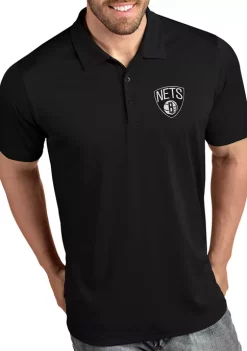 Best deal 🔥 NBA Brooklyn Nets Men's Tribute Polo 👚 Shirt by Antigua® 🔥 -Deals Antigua® Store Belk 12981