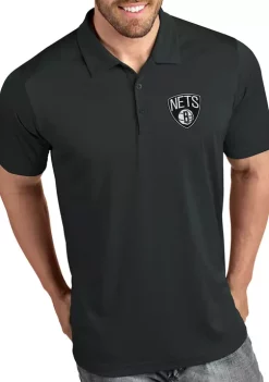 Best deal 🔥 NBA Brooklyn Nets Men's Tribute Polo 👚 Shirt by Antigua® 🔥 -Deals Antigua® Store Belk 12983