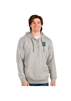 Promo 💯 NHL Seattle Kraken Men's Action Quarter Zip Hood by Antigua® ❤️
