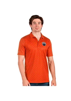 Outlet 🥰 NHL Edmonton Oilers Men's Spark Polo by Antigua® ⭐ -Deals Antigua® Store Belk 13222
