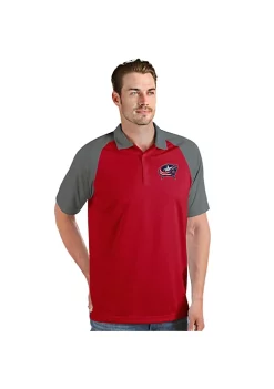 Buy 🔥 NHL Columbus Blue Jackets Men's Nova Polo by Antigua® ✨ -Deals Antigua® Store Belk 13249