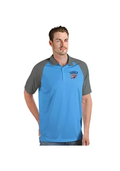 Best deal 🔔 NBA Oklahoma City Thunder Men's Nova Polo by Antigua® 👏 -Deals Antigua® Store Belk 13278