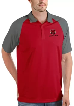 Best Pirce 🥰 NCAA Arkansas State Red Wolves Mens Nova Polo by Antigua® 🎁 -Deals Antigua® Store Belk 13483