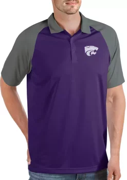 Promo 😀 NCAA Kansas State Wildcats Mens Nova Polo by Antigua® ✨ -Deals Antigua® Store Belk 13575