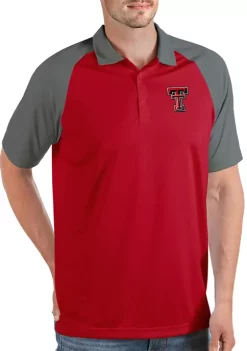 Flash Sale 👍 NCAA Texas Tech Red Raiders Mens Nova Polo by Antigua® 🔔 -Deals Antigua® Store Belk 13580