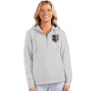 New 🎉 NHL LA Kings 👩 Women's Action Half Zip Hood by Antigua® 💯