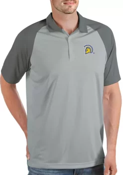 Budget 🔥 NCAA San Jose State Spartans Mens Nova Polo by Antigua® ✔️ -Deals Antigua® Store Belk 13885