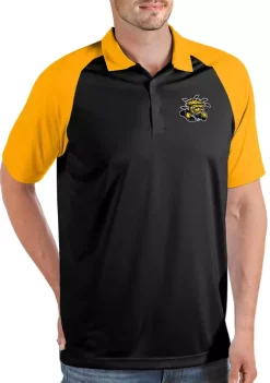 New 🔥 NCAA Wichita State Shockers Mens Nova Polo by Antigua® 🥰 -Deals Antigua® Store Belk 13905