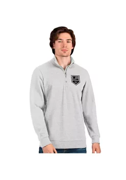 Promo 💯 NHL LA Kings Men's Action Quarter Zip Pullover by Antigua® ⌛ -Deals Antigua® Store Belk 13910