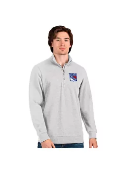 Buy 😀 NHL New York Rangers Men's Action Quarter Zip Pullover by Antigua® ⌛