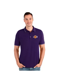 Best Sale 👏 Los Angeles Lakers NBA LA Lakers Men's Affluent Polo by Antigua® 🔥