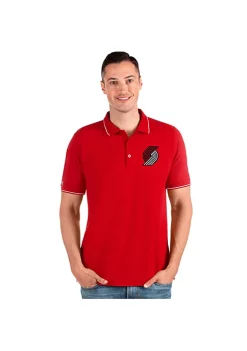 Flash Sale 👏 Portland Trail Blazers NBA Portland Trailblazers Men's Affluent Polo by Antigua® 🌟 -Deals Antigua® Store Belk 14312