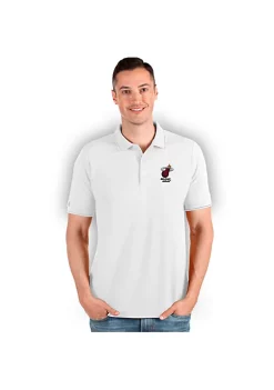 Coupon ⭐ NBA Miami Heat Men's Affluent Polo by Antigua® 🔥 -Deals Antigua® Store Belk 14327