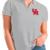 Top 10 🎁 NCAA Houston Cougars 👩 Womens Affluent Polo by Antigua® 🛒