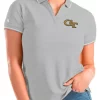 Cheap 👏 NCAA Georgia Tech Yellow Jackets 👩 Womens Affluent Polo by Antigua® 🥰