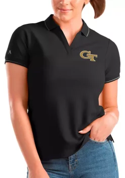 Cheap 👏 NCAA Georgia Tech Yellow Jackets 👩 Womens Affluent Polo by Antigua® 🥰 -Deals Antigua® Store Belk 14349