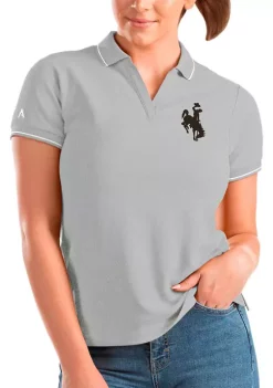 Cheapest 😀 NCAA Wyoming Cowboys 👩 Womens Affluent Polo by Antigua® 👏 -Deals Antigua® Store Belk 14396