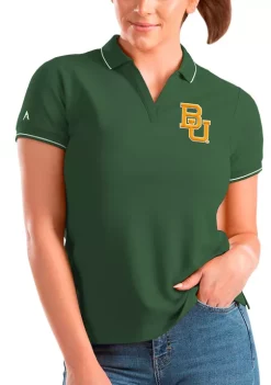 Best Sale 👏 NCAA Baylor Bears 👩 Womens Affluent Polo by Antigua® 🔔 -Deals Antigua® Store Belk 14402