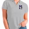 Promo ❤️ NCAA Northwestern Wildcats 👩 Womens Affluent Polo by Antigua® 👏