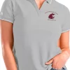 Hot Sale ✨ NCAA Washington State Cougars 👩 Womens Affluent Polo by Antigua® 🌟