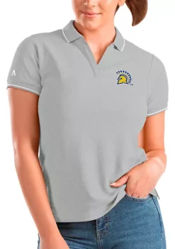 Top 10 😉 NCAA San Jose State Spartans 👩 Womens Affluent Polo by Antigua® 🌟