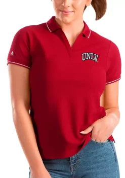 Hot Sale 💯 NCAA UNLV Rebels 👩 Womens Affluent Polo by Antigua® 👍 -Deals Antigua® Store Belk 14494