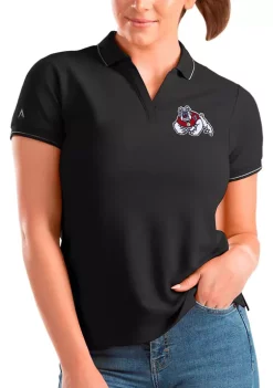 Best deal ❤️ NCAA Fresno State Bulldogs 👩 Womens Affluent Polo by Antigua® 🤩 -Deals Antigua® Store Belk 14543